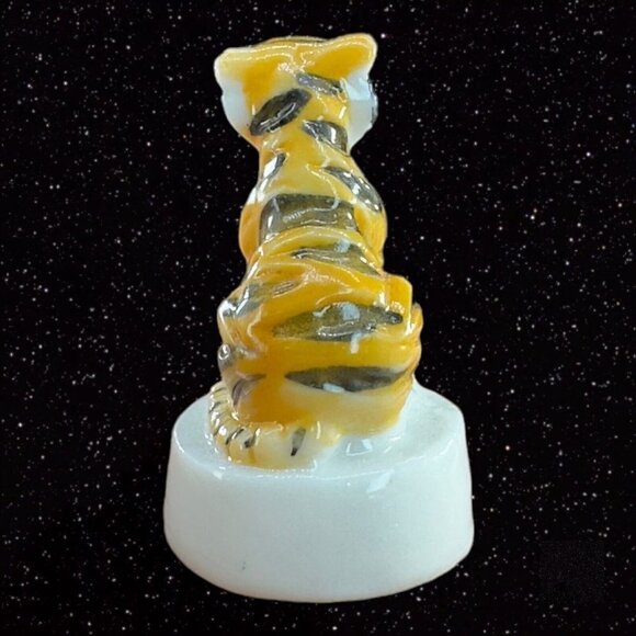 Minh Long Fine Porcelain Mini Figurine Tiger Le Tigre Small Figure 1”Tall .5”W - Picture 4 of 8